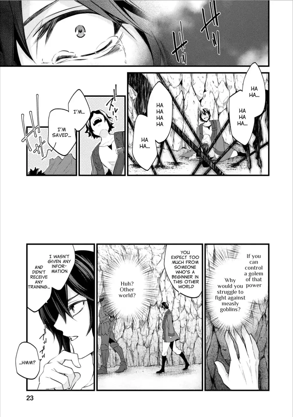 Around 40 "Shachiku" is Golem Master Chapter 1 page 22 - MangaKakalot