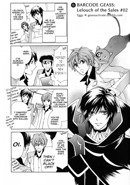 Barcode Geass: Hanbai no Lelouch Chapter 2 page 1 - MangaKakalot