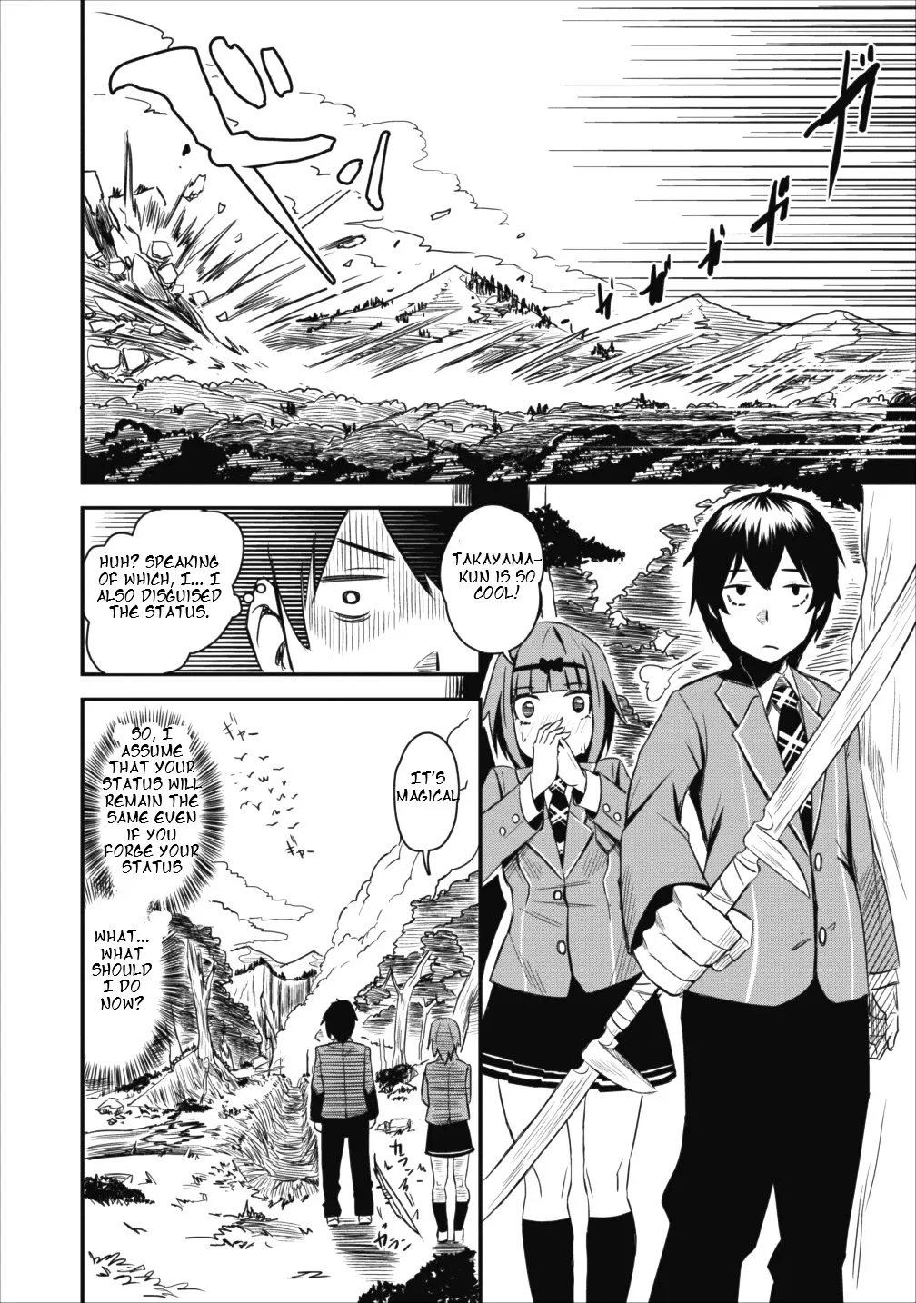 Class-goto Shuudan Teni Shimashita ga, ichiban Tsuyoi Ore wa Saijaku no Shounin ni Gisouchuu Chapter 1 page 26 - MangaKakalot