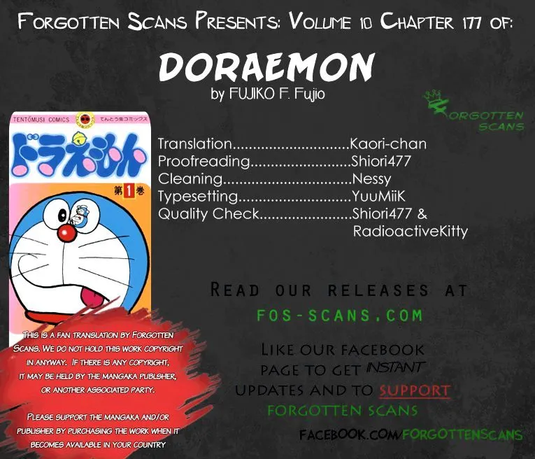 Doraemon Chapter 177 page 1 - MangaKakalot