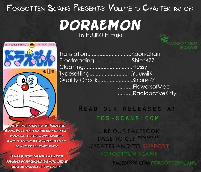 Doraemon Chapter 180 page 1 - MangaKakalot