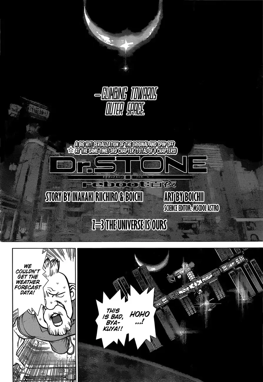 Dr. Stone Reboot: Byakuya Chapter 3 page 3 - MangaKakalot