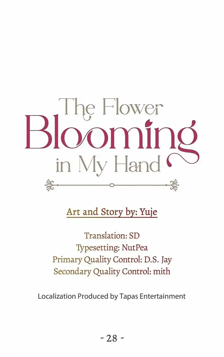 Flower Blooming From The Palm Of Your Hand Chapter 28 page 70 - MangaKakalot