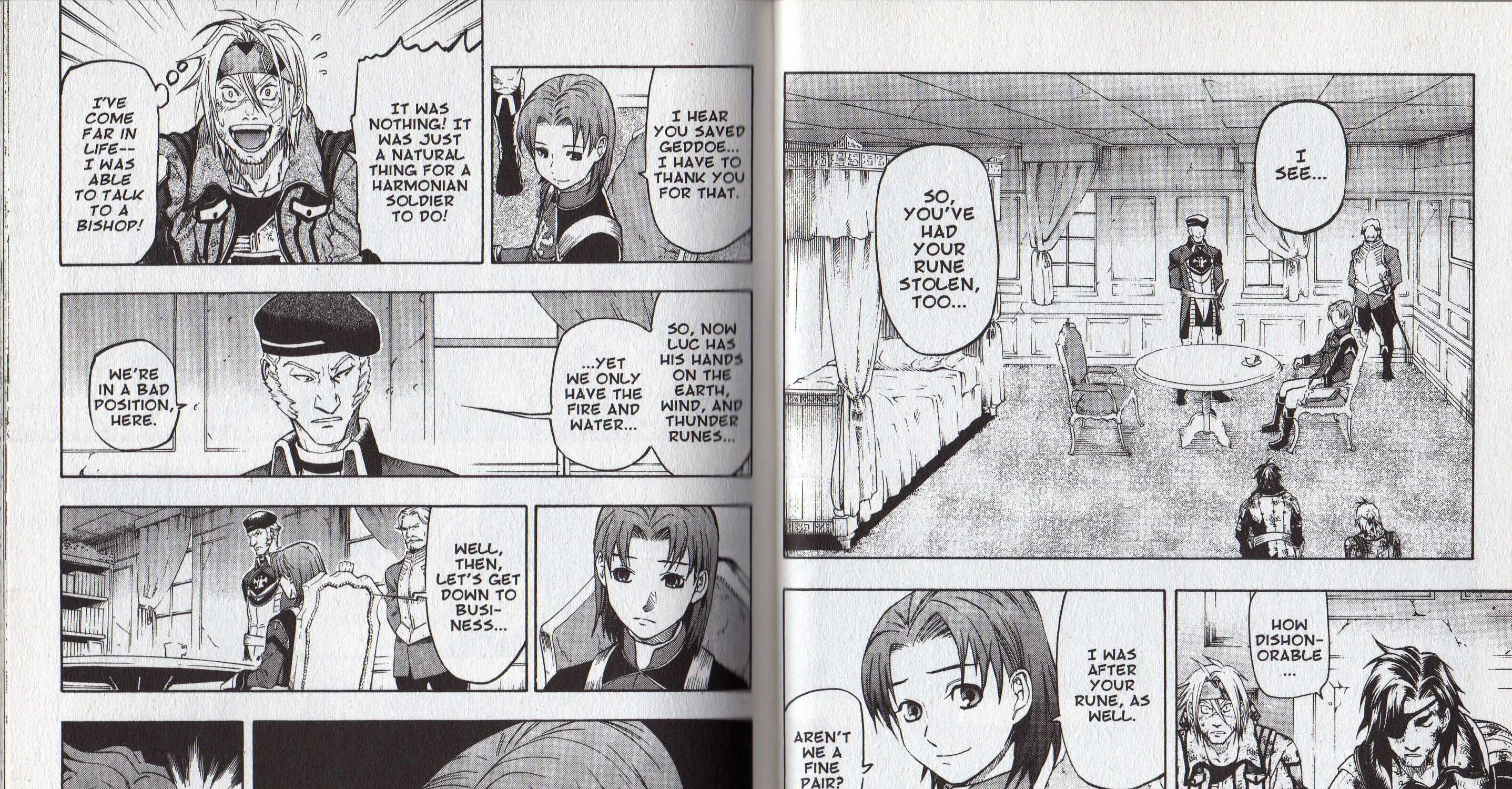 Gensou Suikoden III - Unmei no Keishousha Chapter 1.9000000000000008 page 49 - MangaKakalot