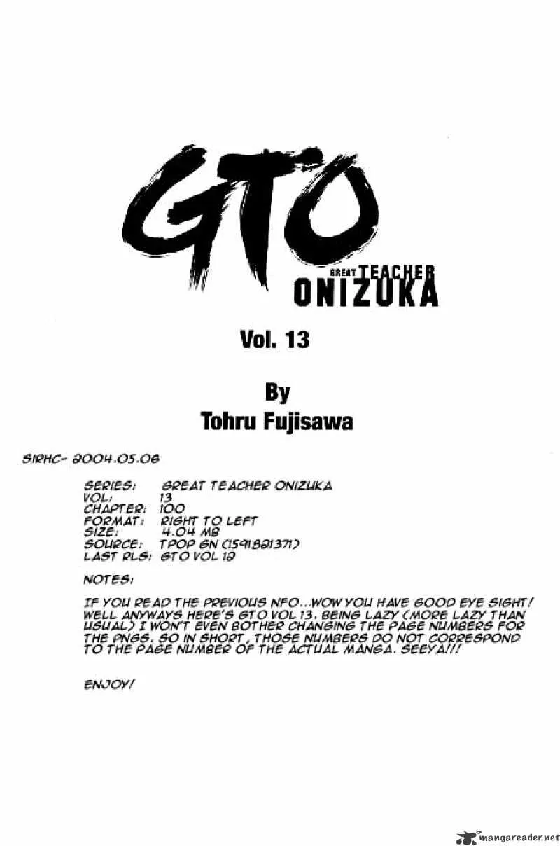 Great Teacher Onizuka Chapter 100 page 11 - MangaKakalot