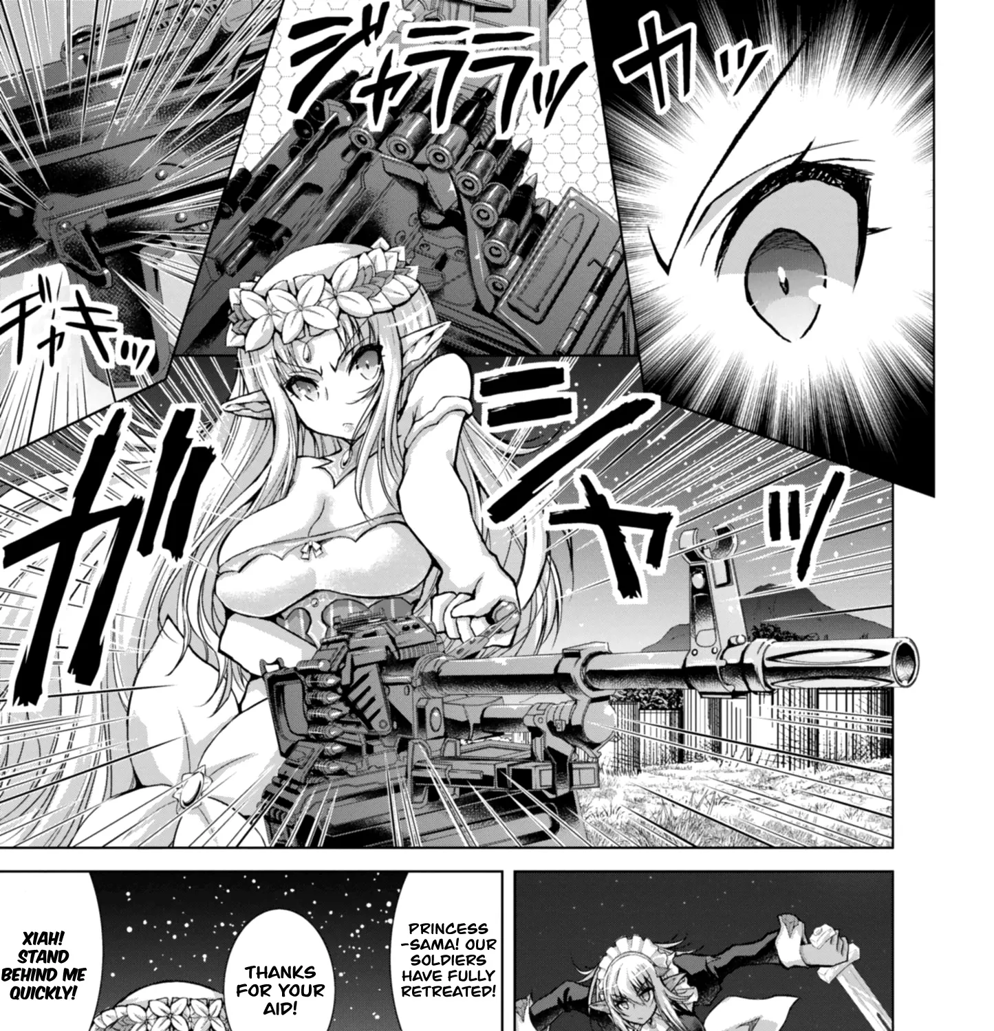 Gunota Ga Mahou Sekai Ni Tensei Shitara, Gendai Heiki De Guntai Harem O Tsukucchaimashita!? Chapter 37 page 33 - MangaKakalot