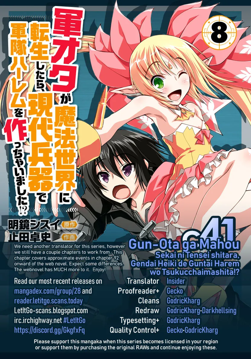 Gunota Ga Mahou Sekai Ni Tensei Shitara, Gendai Heiki De Guntai Harem O Tsukucchaimashita!? Chapter 41 page 1 - MangaKakalot