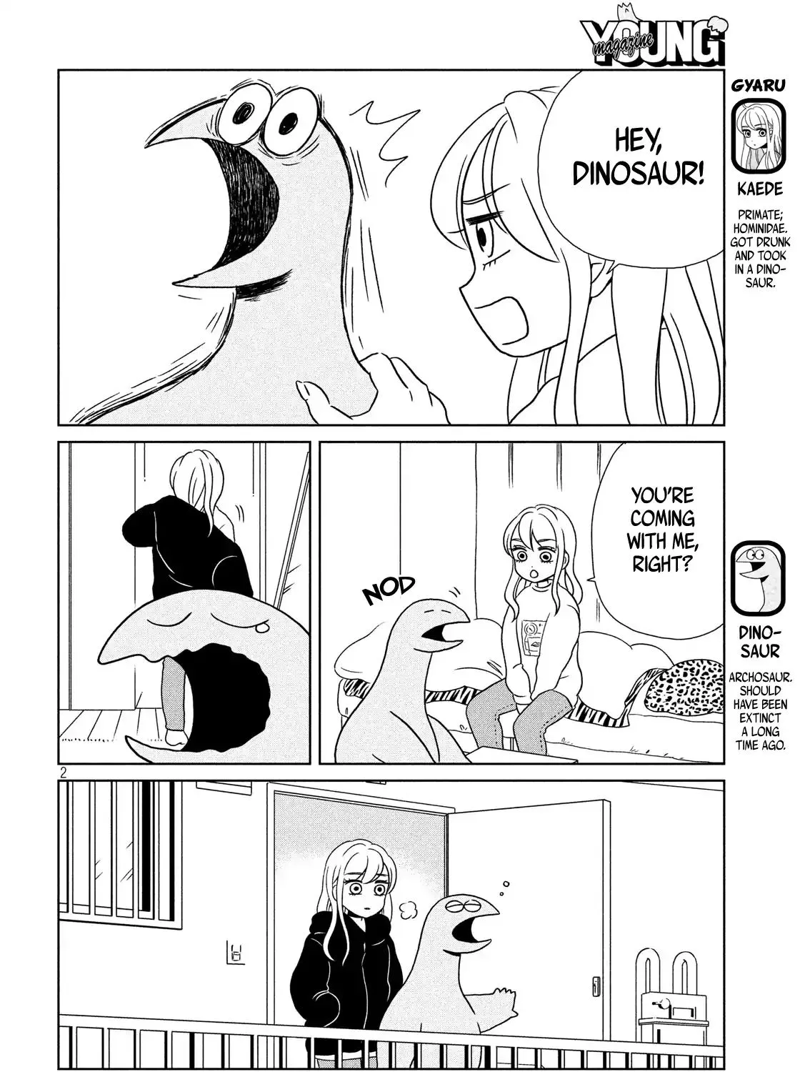 Gyaru and Dinosaur Chapter 12 page 3 - MangaKakalot