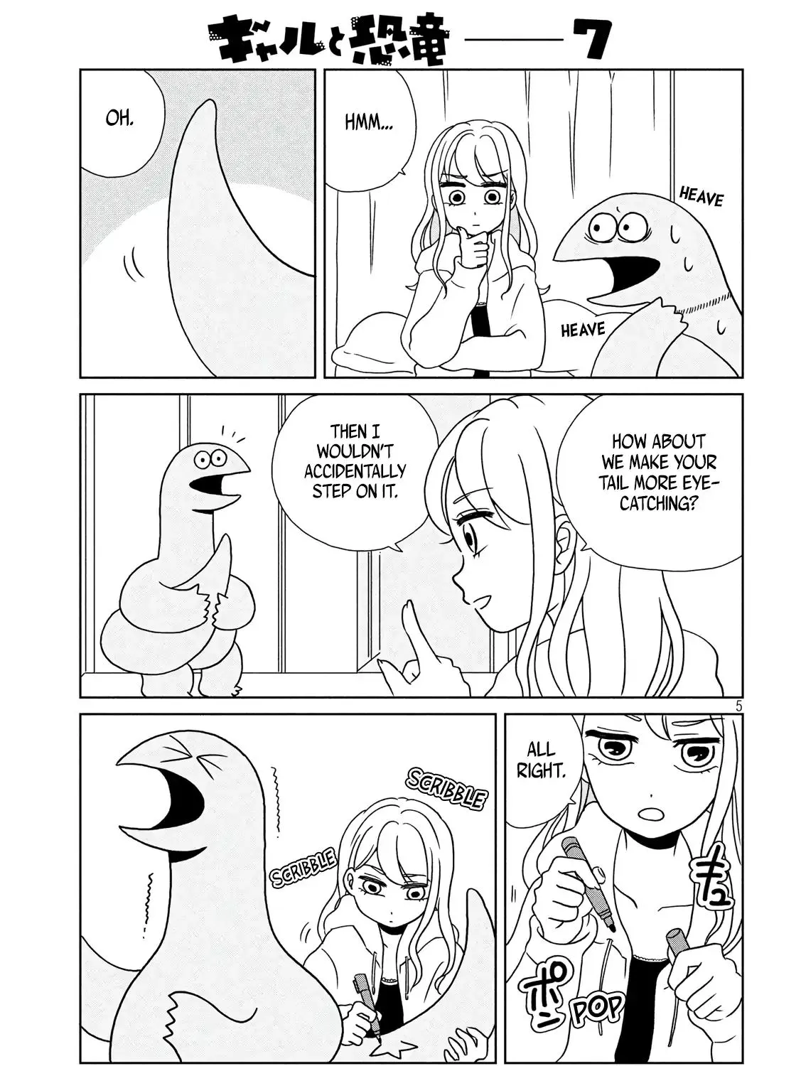 Gyaru and Dinosaur Chapter 7 page 9 - MangaKakalot