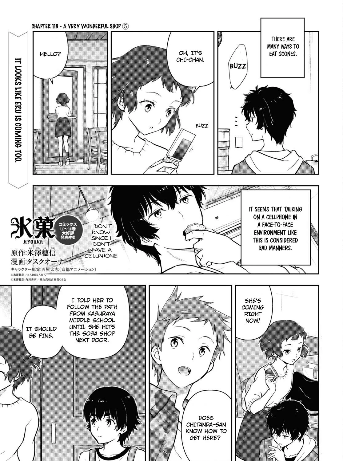 Hyouka Chapter 118 page 1 - MangaKakalot