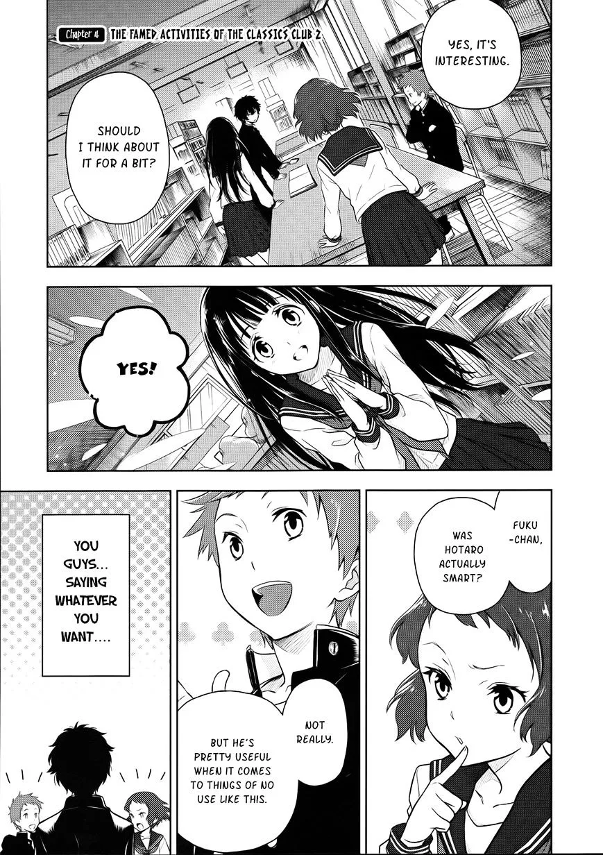 Hyouka Chapter 4 page 1 - MangaKakalot