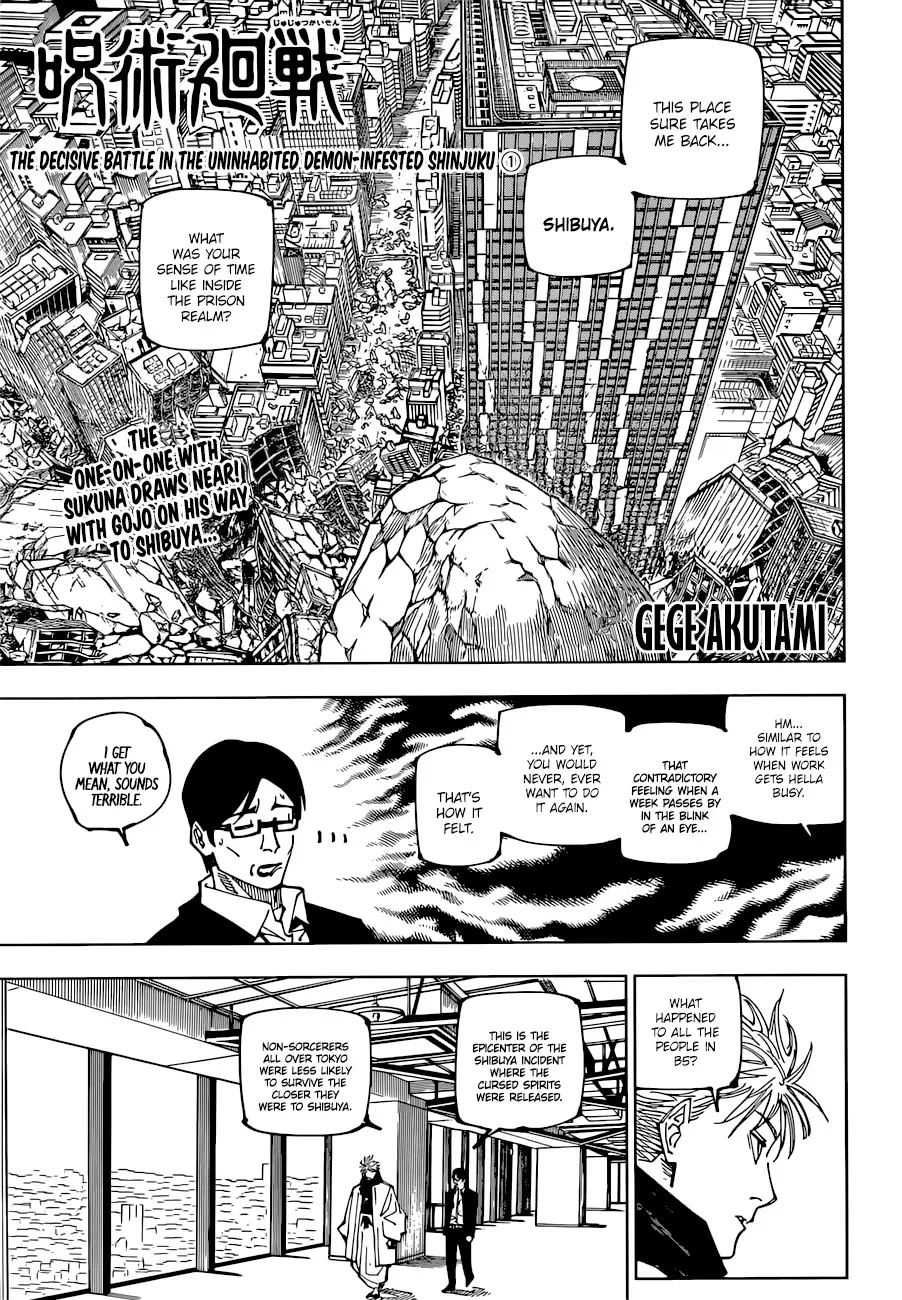 Jujutsu Kaisen Chapter 223 page 1 - MangaKakalot