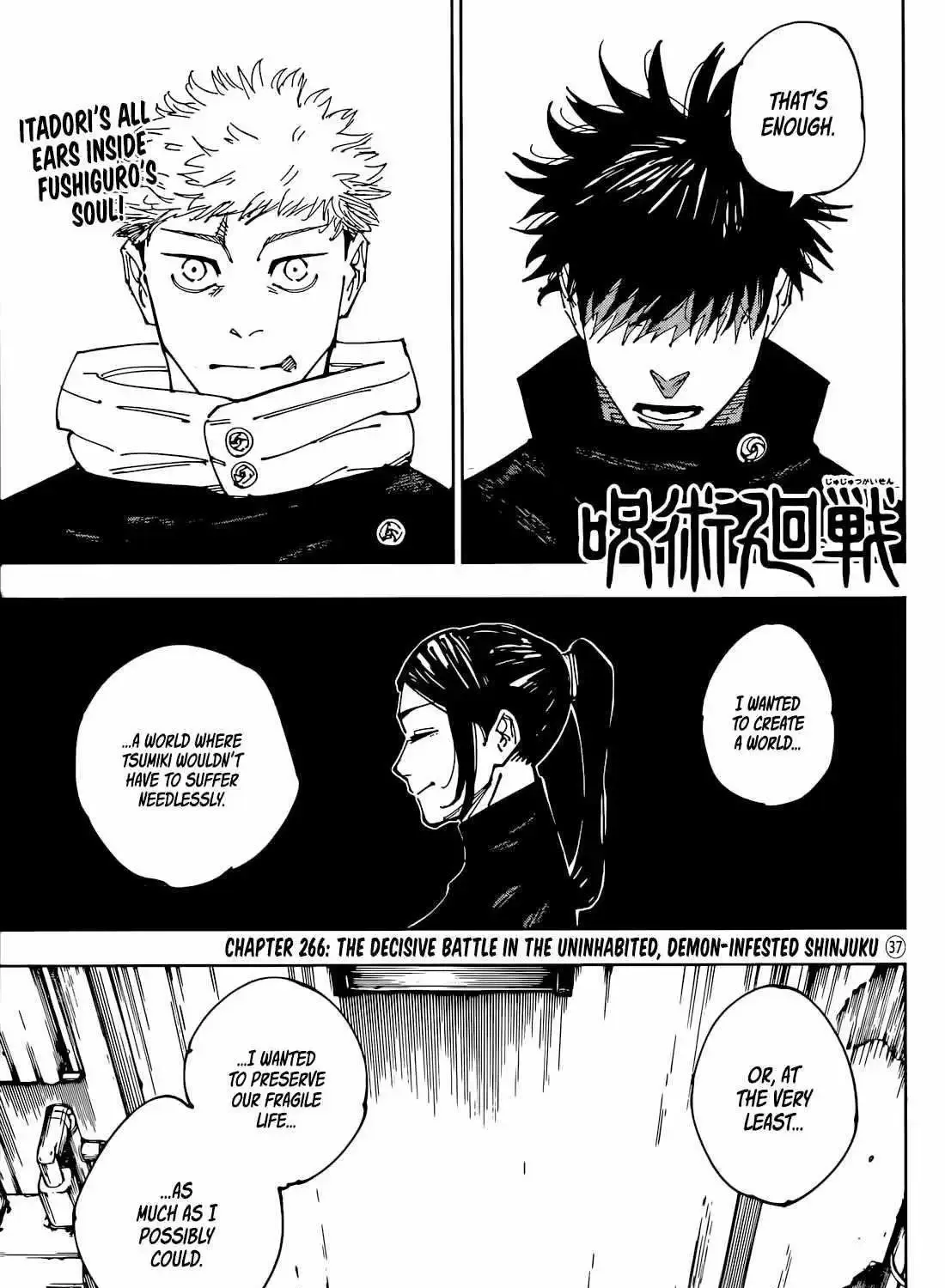 Jujutsu Kaisen Chapter 266 page 1 - MangaKakalot