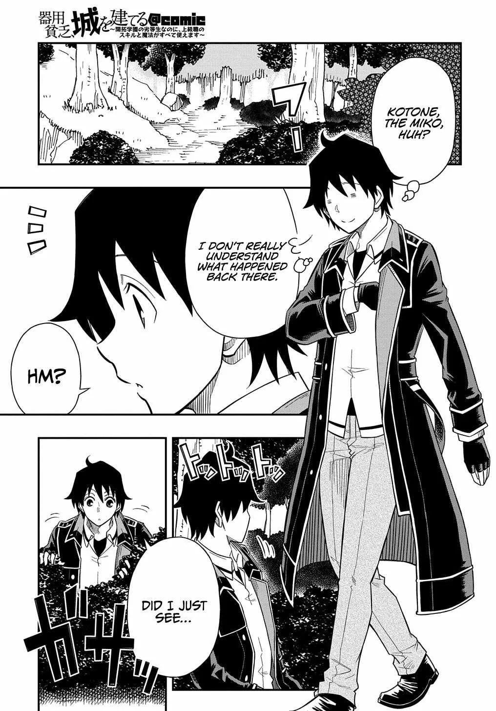 Kiyoubinbou, Jou wo Tateru - Kaitaku Gakuen no Rettousei na no ni, Joukyuu-shoku no Skill to Mahou ga Subete Tsukaemasu Chapter 13 page 23 - MangaKakalot