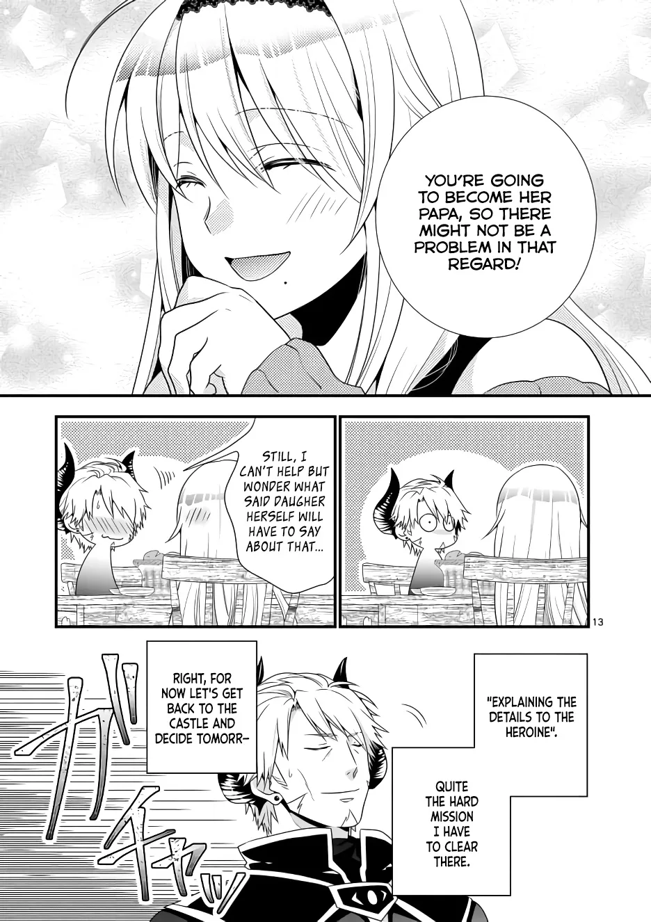 Maou Desu. Onna Yuusha No Hahaoya To Saikon Shita No De, Onna Yuusha Ga Giri No Musume Ni Narimashita. Chapter 2 page 13 - MangaKakalot