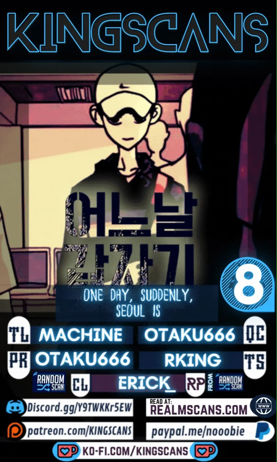 One Day, Suddenly, Seoul Is Chapter 8 page 1 - MangaKakalot