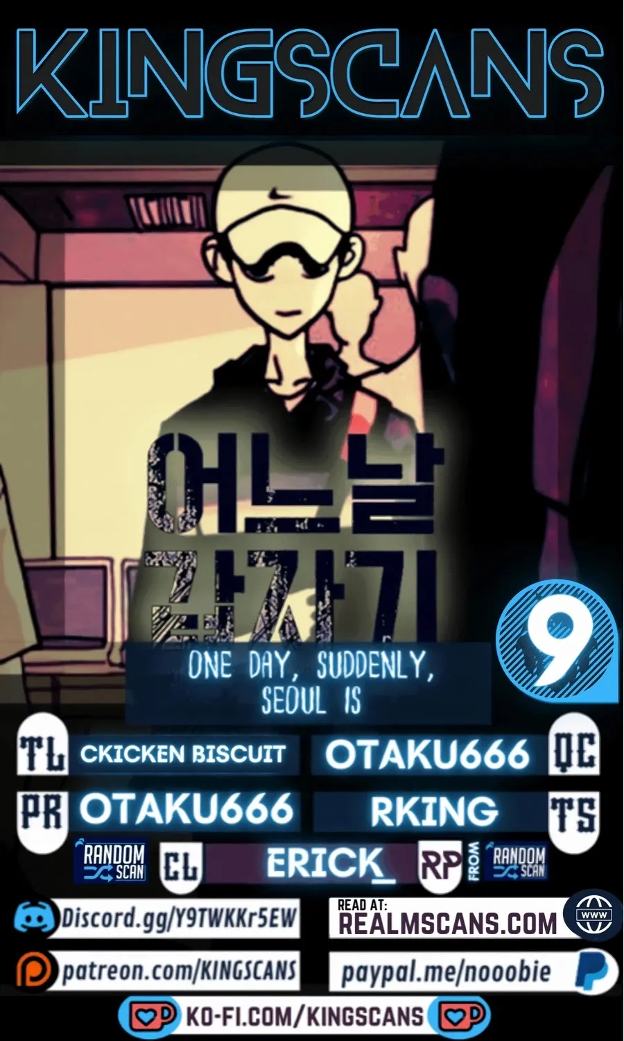 One Day, Suddenly, Seoul Is Chapter 9 page 1 - MangaKakalot