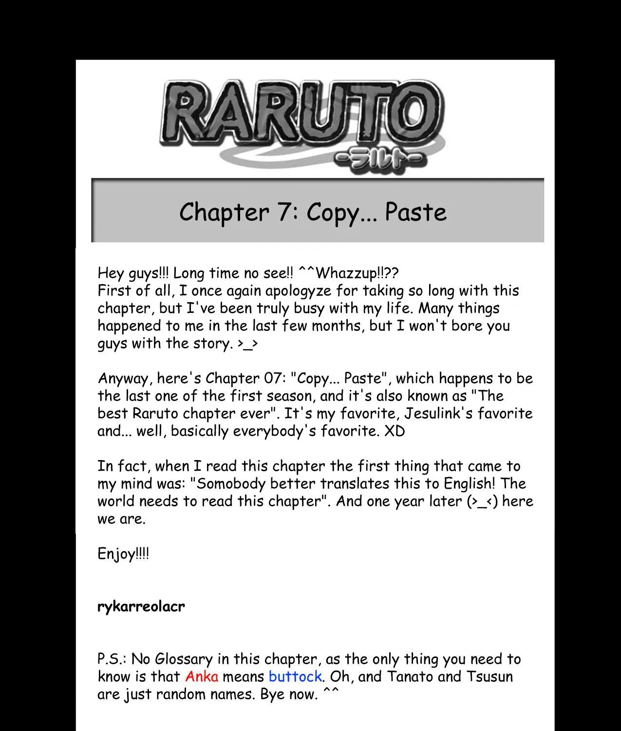 Raruto Chapter 7 page 1 - MangaKakalot