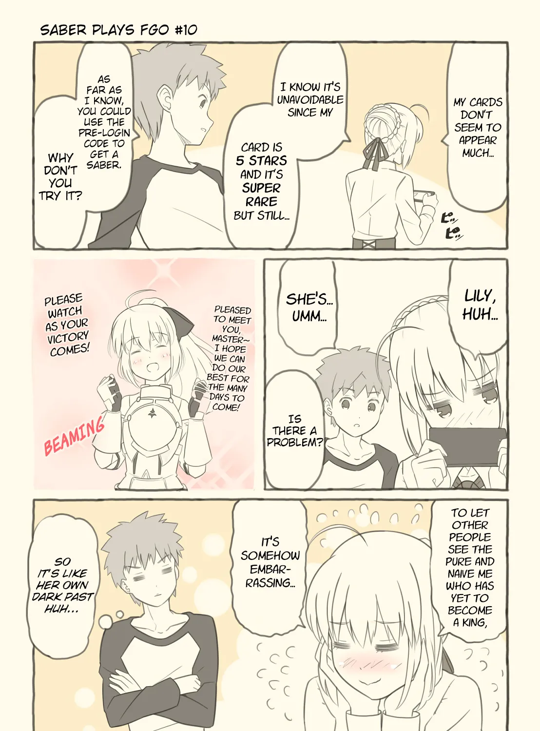 Saber Plays Fate/Grand Order Chapter 10 page 1 - MangaKakalot