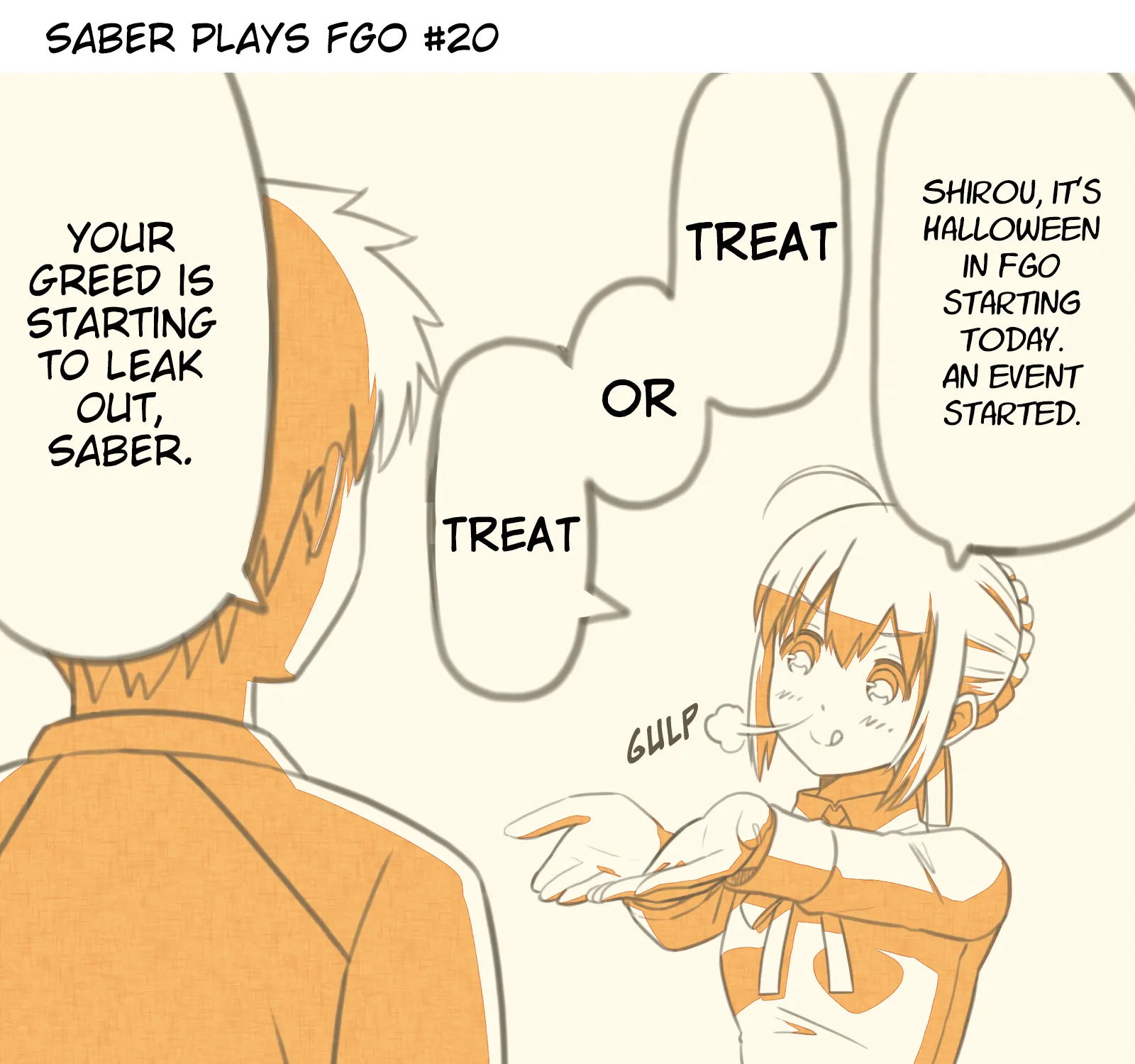 Saber Plays Fate/Grand Order Chapter 20 page 1 - MangaKakalot