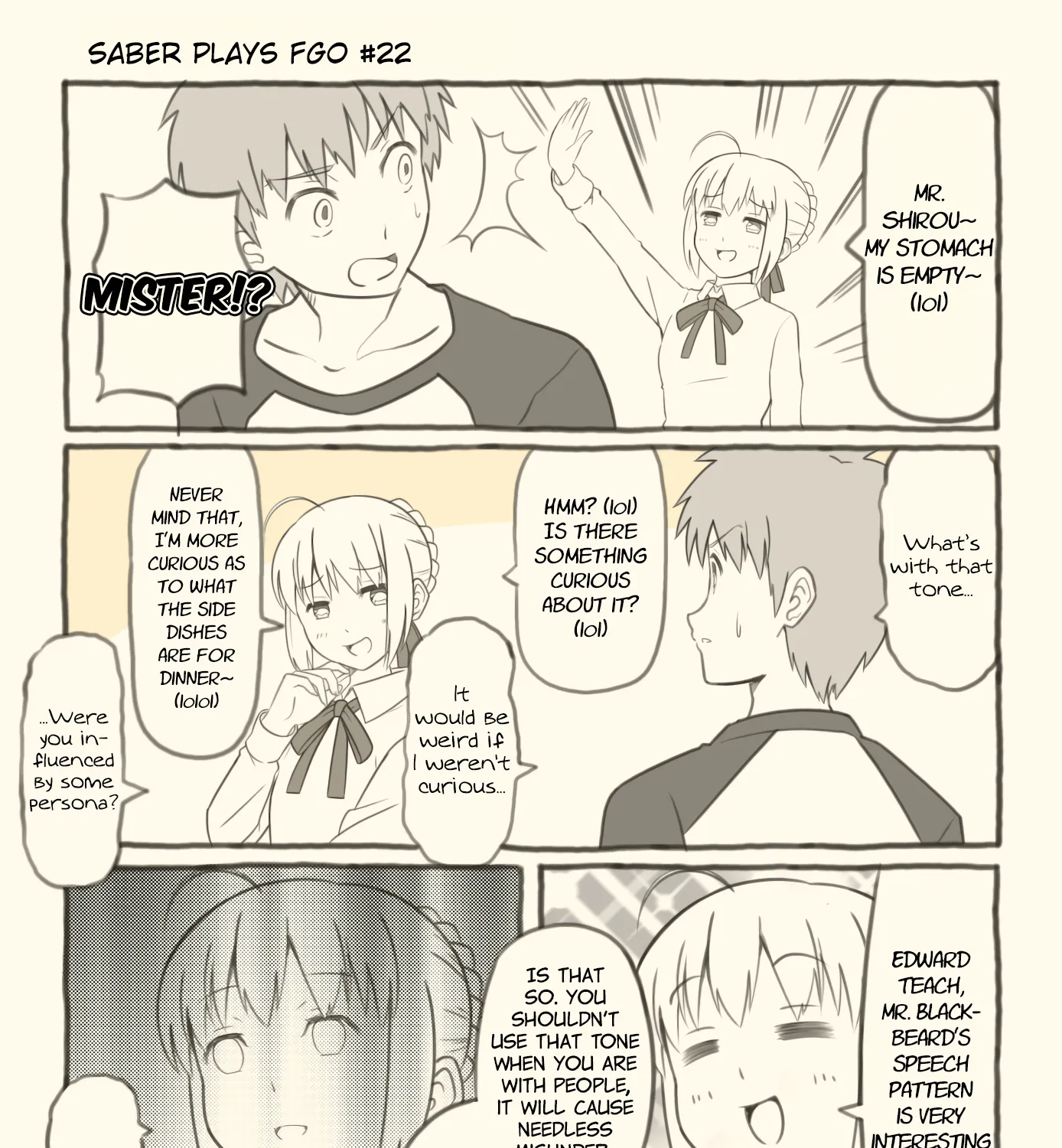 Saber Plays Fate/Grand Order Chapter 22 page 1 - MangaKakalot