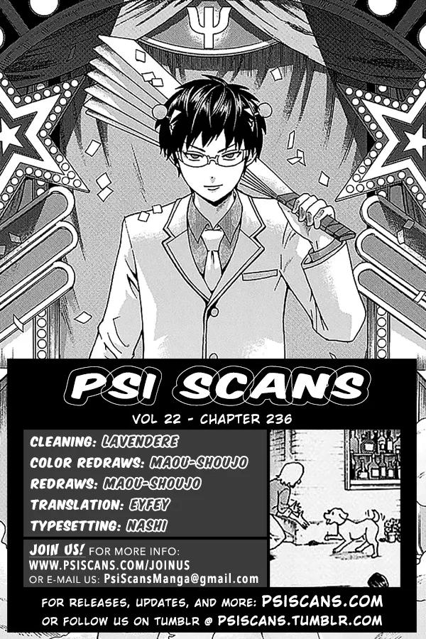 Saiki Kusuo No Sainan Chapter 236 page 1 - MangaKakalot