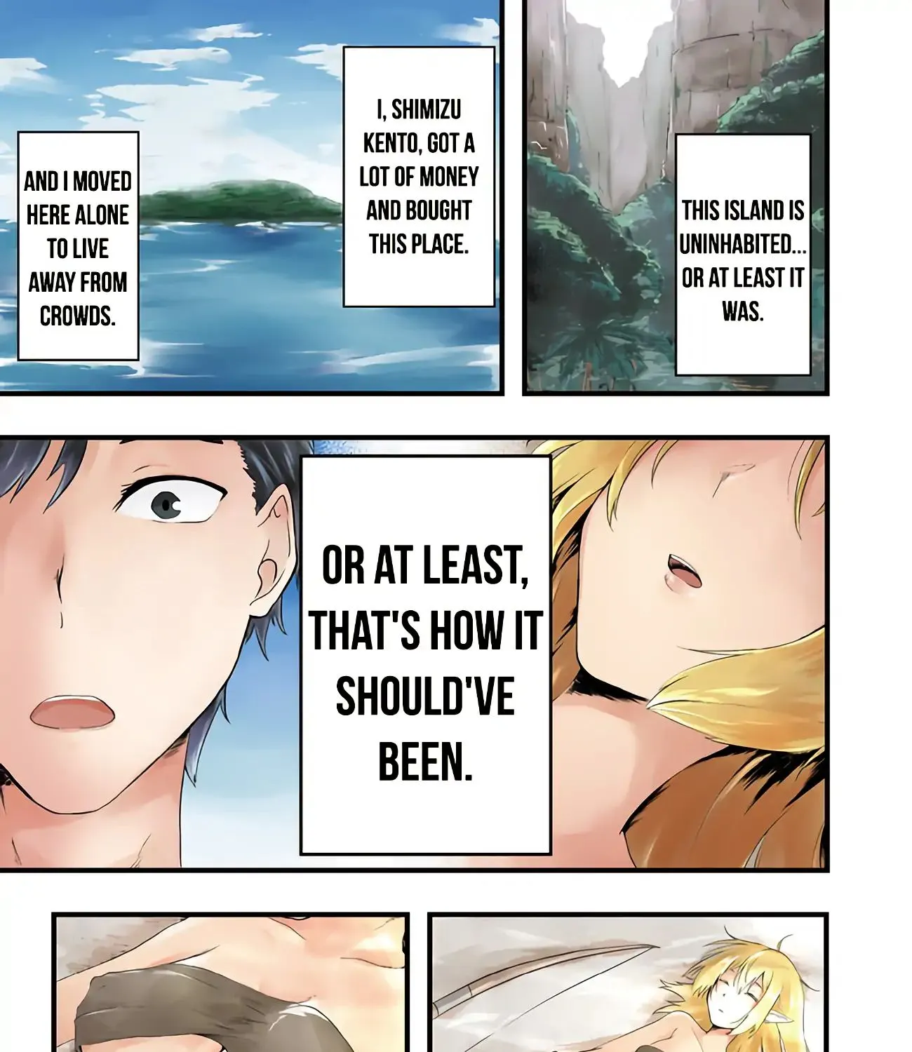 Sharing Life On A Deserted Island With An Elf Chapter 1 page 3 - MangaKakalot