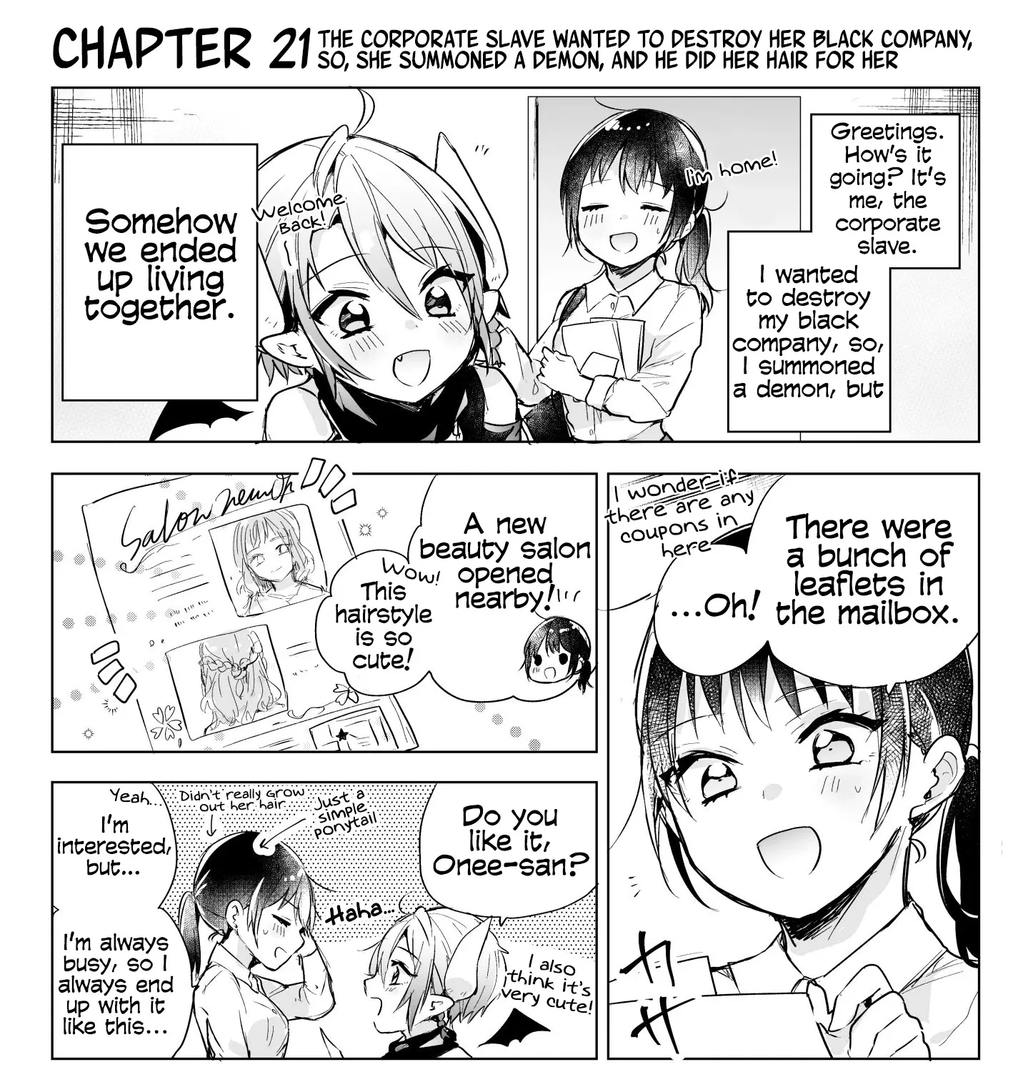 The Corporate slave OL and the demon shota Chapter 21 page 1 - MangaKakalot