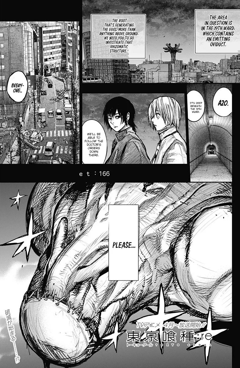 Tokyo Ghoul:re Chapter 166 page 2 - MangaKakalot