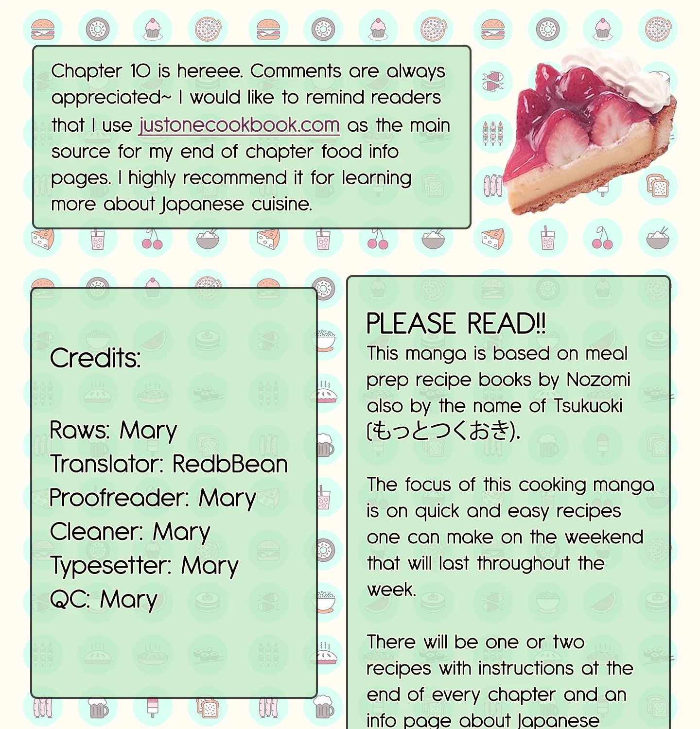 Tsukuoki Life: Weekend Meal Prep Recipes! Chapter 10 page 1 - MangaKakalot