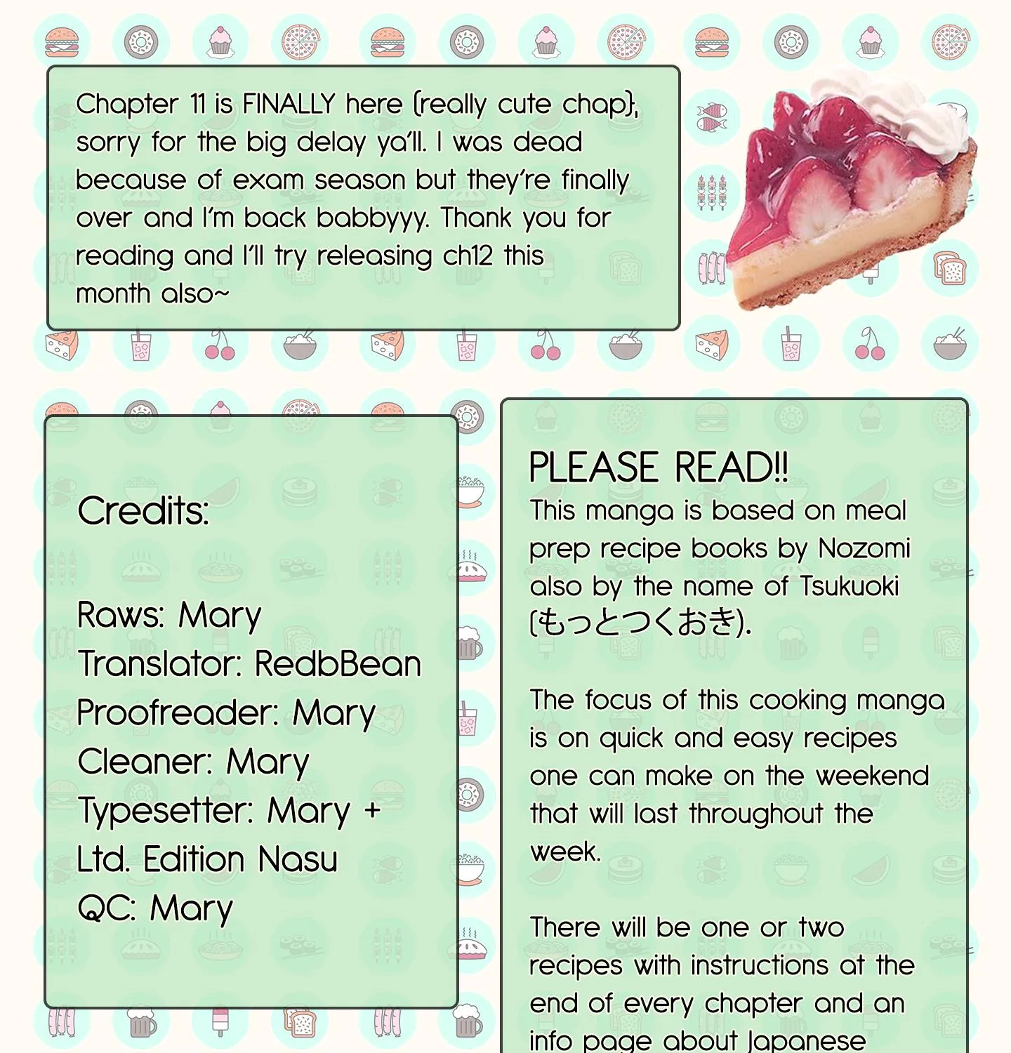 Tsukuoki Life: Weekend Meal Prep Recipes! Chapter 11 page 1 - MangaKakalot