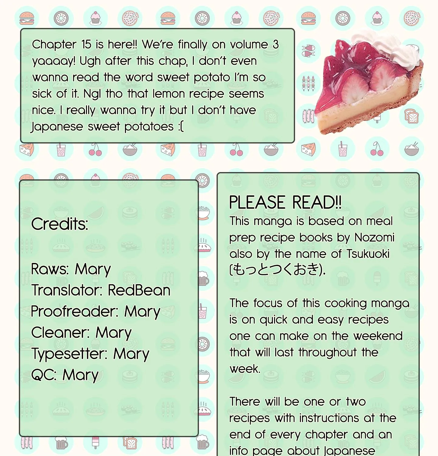 Tsukuoki Life: Weekend Meal Prep Recipes! Chapter 15 page 1 - MangaKakalot